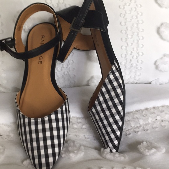 Black /white checked shoes - Picture 2 of 3